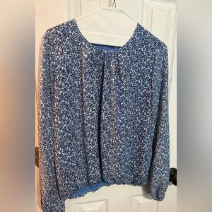 Tommy Hilfiger Floral Blue and White Blouse